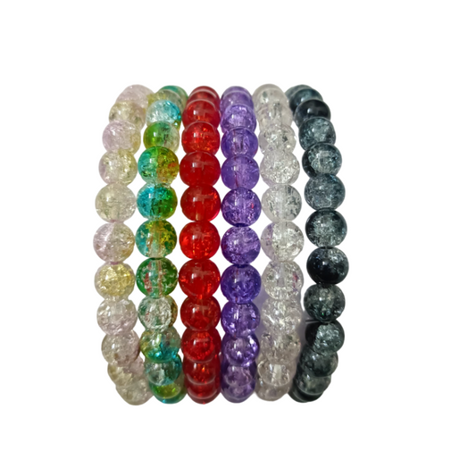 Glass Bead Bracelets combo set of 6