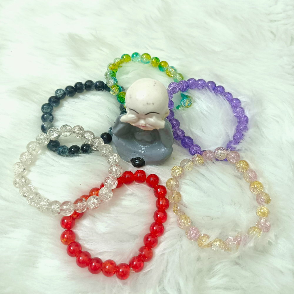 Glass Bead Bracelets combo set of 6