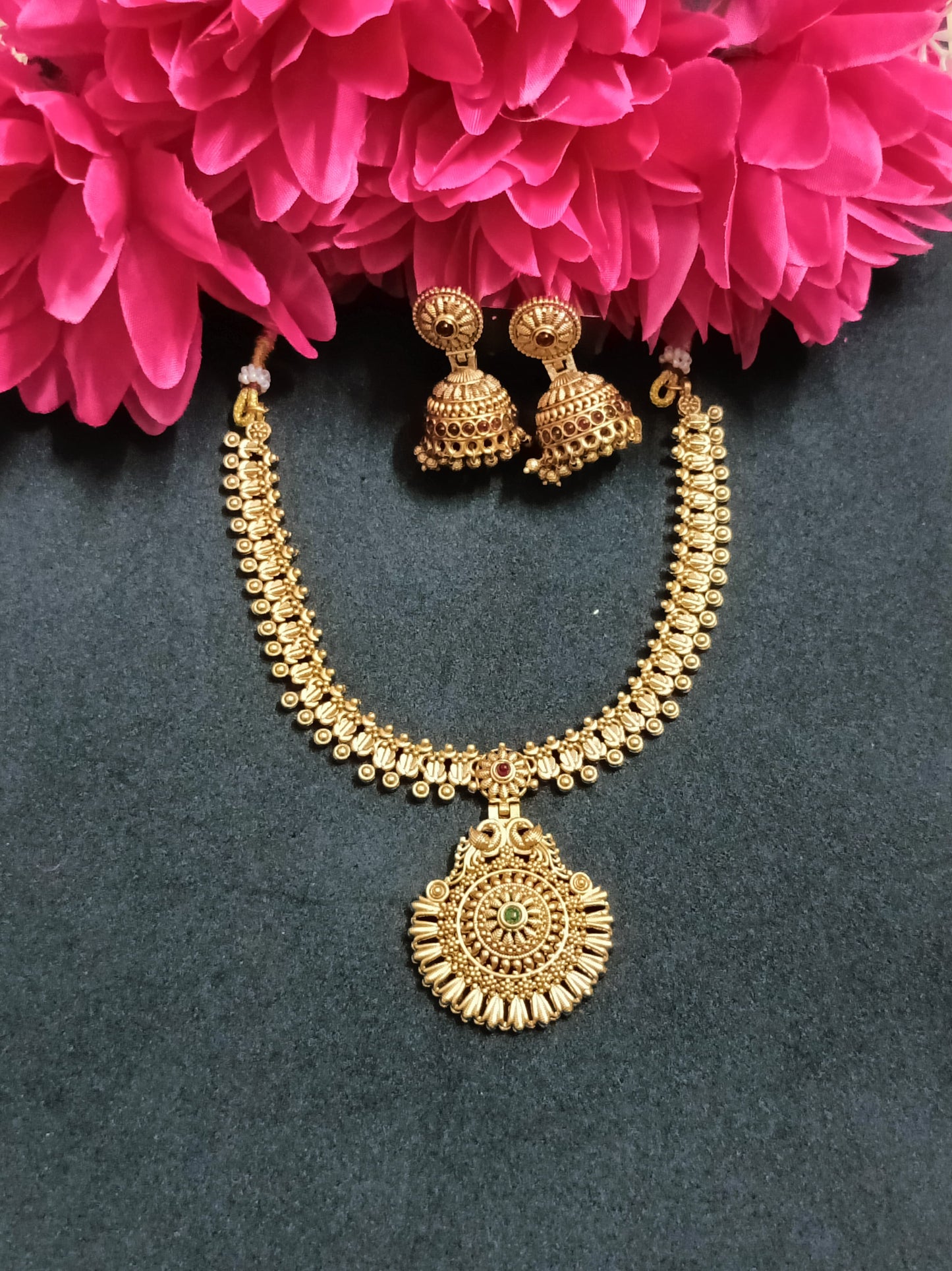 Antique Necklace Set with Earrings