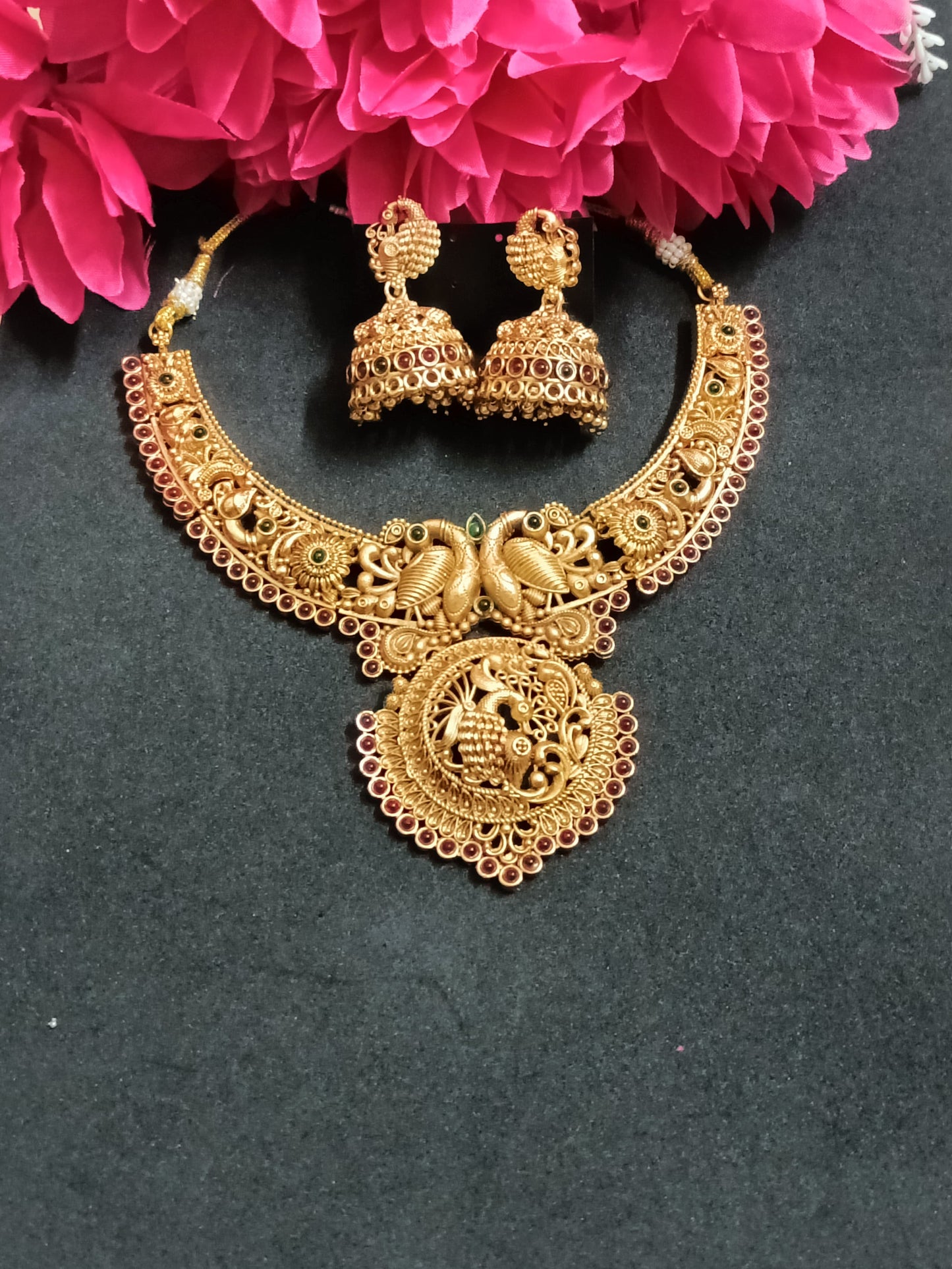 Premium Peacock Set with Beautiful Earrings.