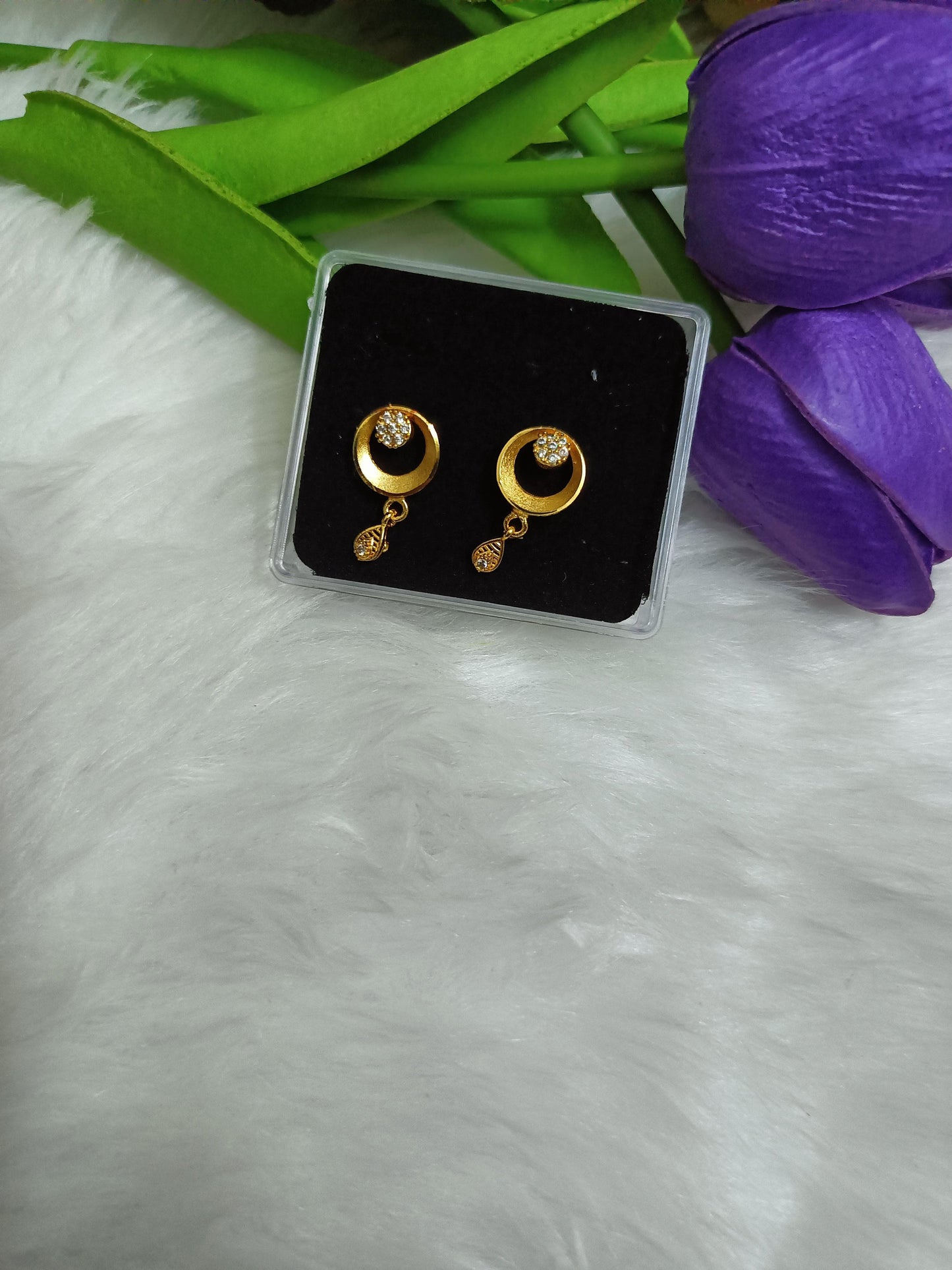 Unique Designed Stone Earrings