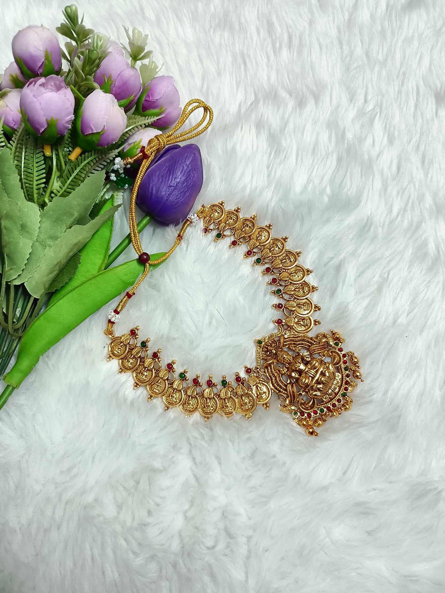 Traditional Grand Necklace and Haram with Beautiful Earrings