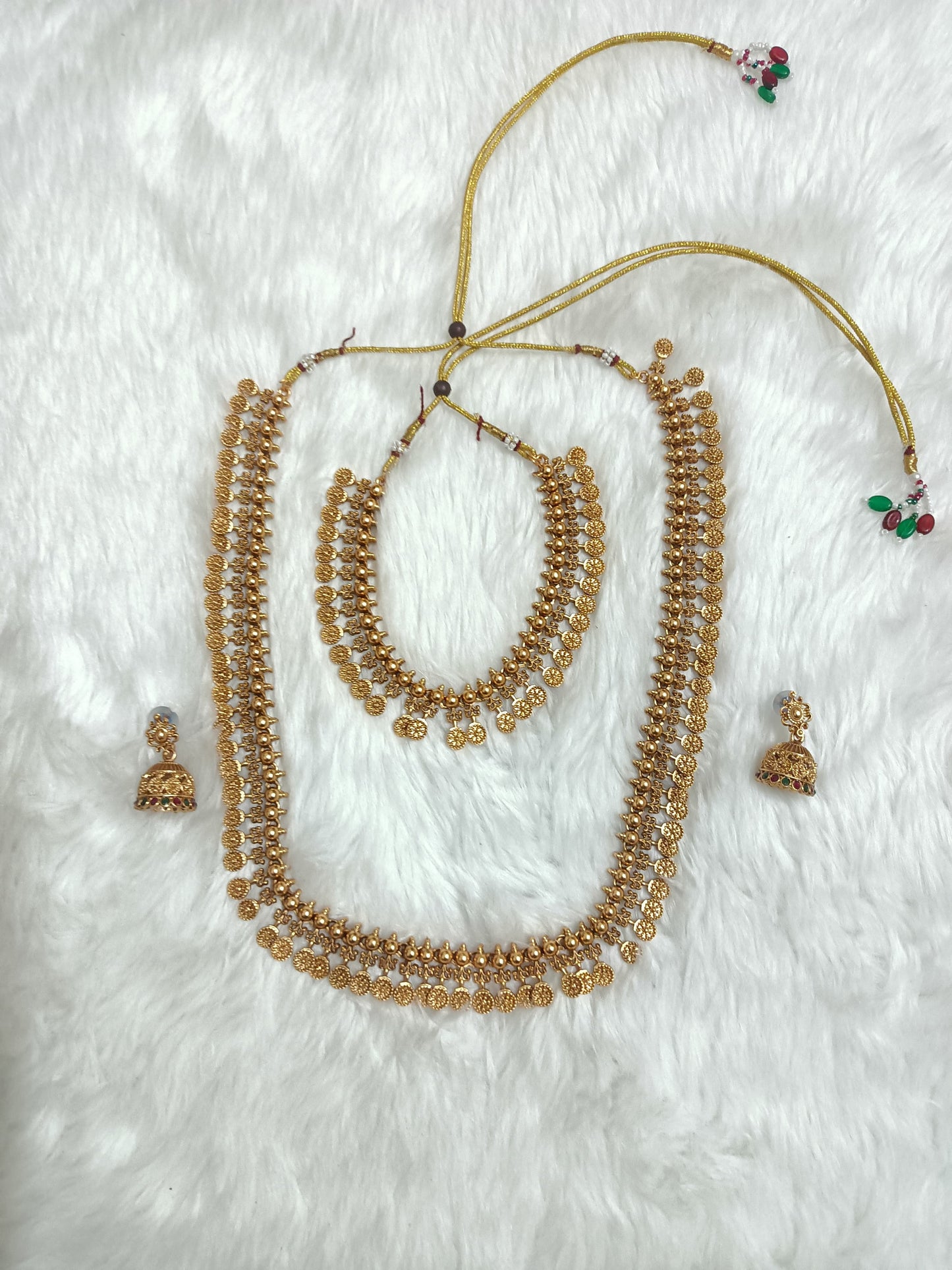 Elegant Necklace and Haram with Earrings