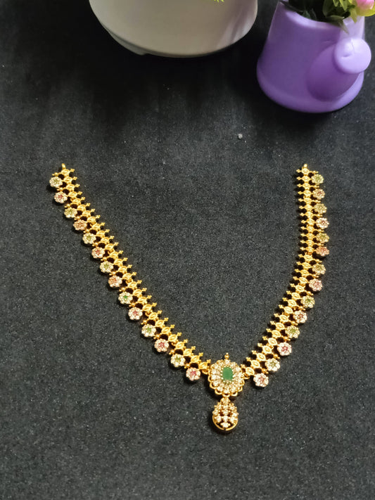 Beautiful Stoned Premium Necklace with Earrings